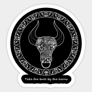 Take the bull by the horns Sticker